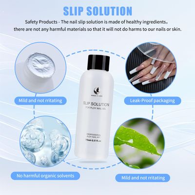 Poly Gel Slip Solution Kit, 5oz Slip Solution for Poly Nail Extension with 120pcs Dual Forms, Clips, Dual-Ended Nail Brush and Crystal Cup for Beginner DIY at Home for Women