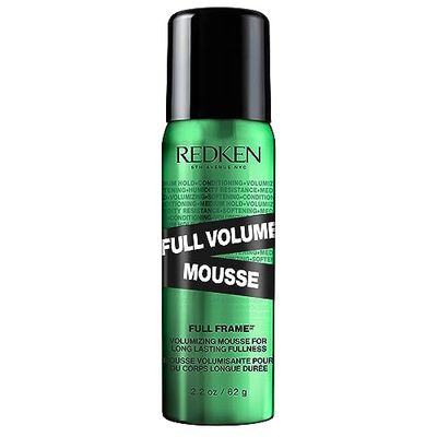 Redken Full Volume Mousse | For All Hair Types | Volumizing Hair Mousse | Adds Maximum Body &amp; Lift to Lengths and Ends | Moisturizes Hair and Protects Against Heat &amp; Damage | Medium Control | 2oz