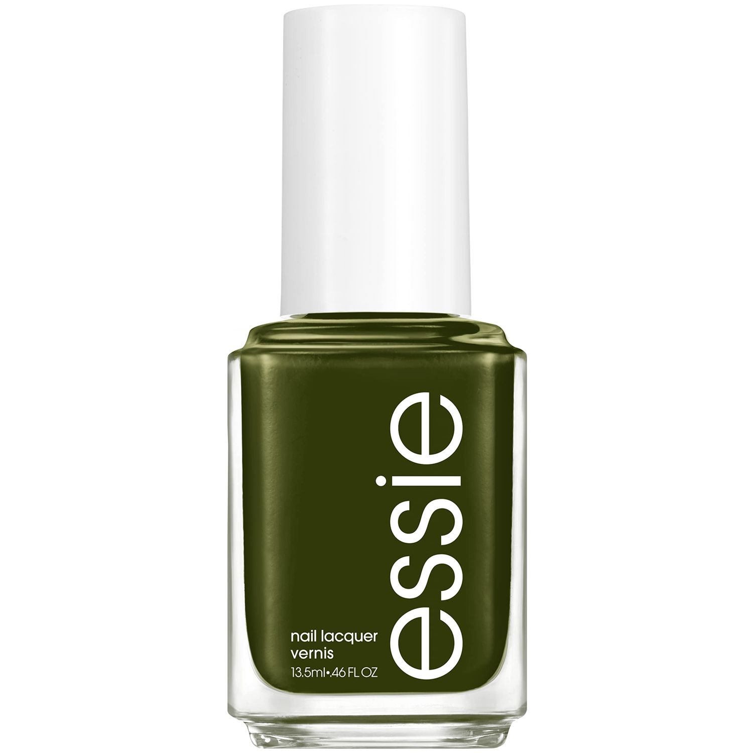 essie Nail Polish, Cream Finish, Force of Nature, Forest Green, 8-Free Vegan, 0.46 fl oz