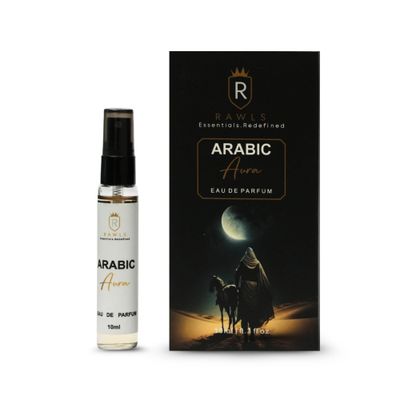 RAWLS Arabic Aura Eau de Parfum - Unisex Perfume with Pear, Jasmine, Vanilla &amp; Cedarwood - Long-Lasting Arabic Fragrance for Men &amp; Women - 10ml