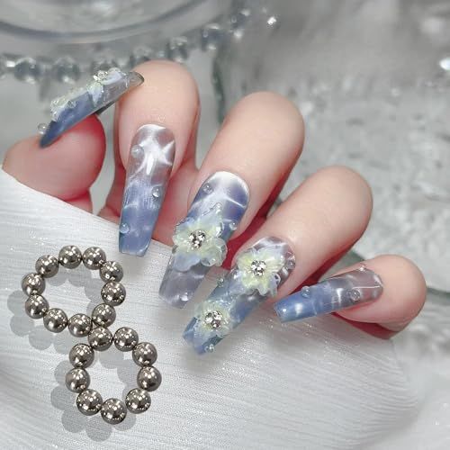 HYWWPFLAY 20Pcs/Set Cat Eye Nail Magnet Tools Round Magnetic Bead Cat Eye Gel Nail Polish Magnet Cat Eye Magnetic Bead Nail Art Magnet Stick Cat Eye Gel Nail Polish for Nail Art Accessories