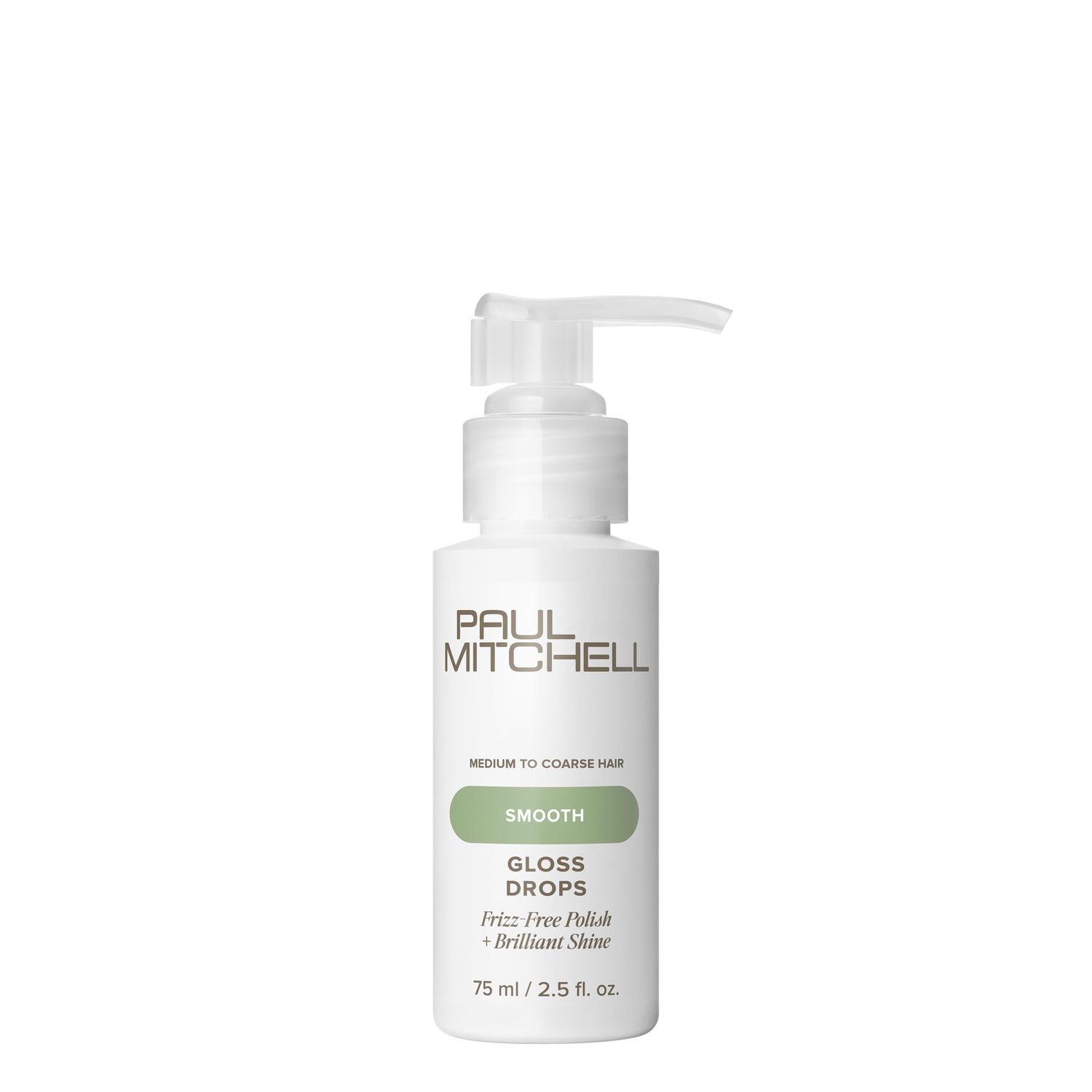 Paul Mitchell Gloss Drops Shine Serum, Frizz-Free Polish, Brilliant Shine, For Medium To Coarse Hair, 2.5 fl oz