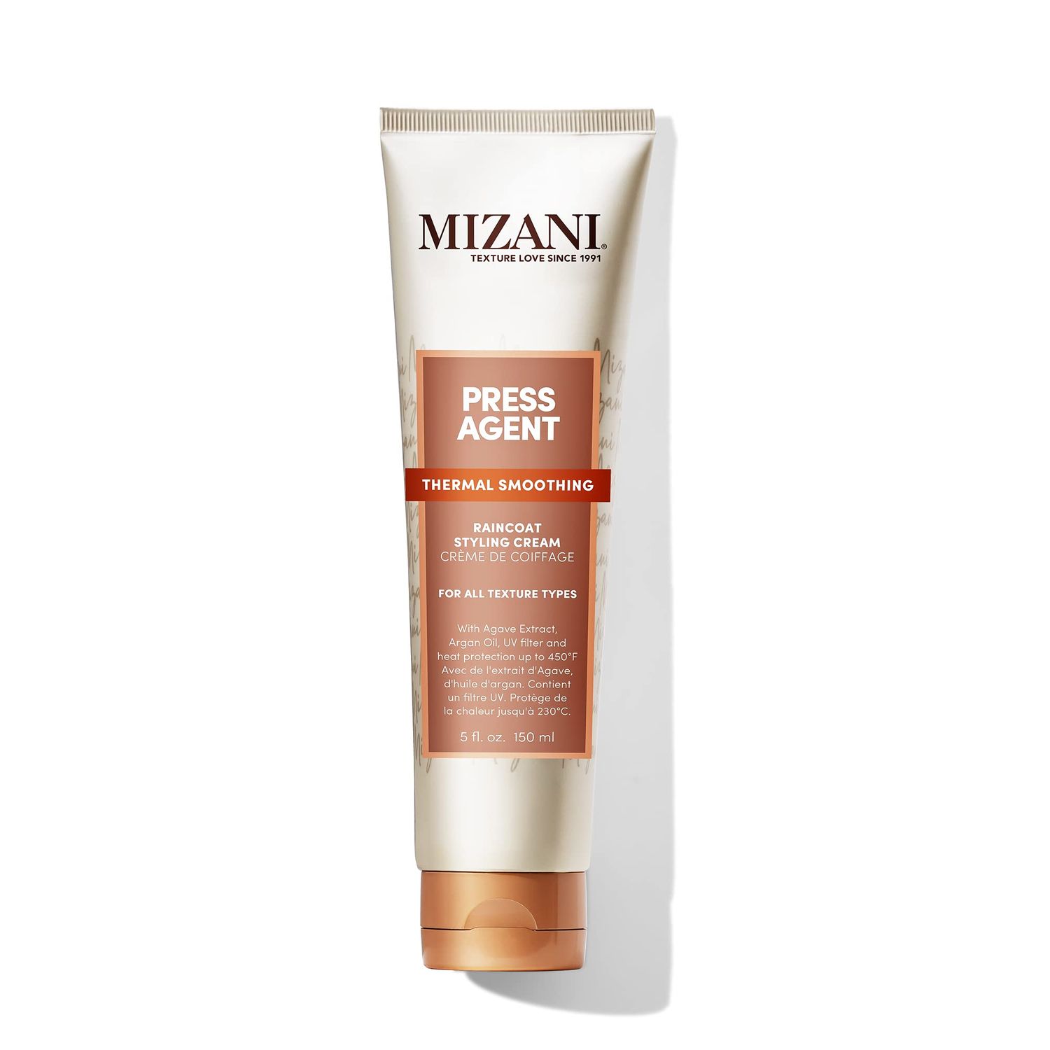 MIZANI Press Agent Raincoat Styling Cream - Moisturizes &amp; Protects Hair from Heat Styling &amp; Blowouts, For Dry &amp; Frizzy Hair, With Argan Oil