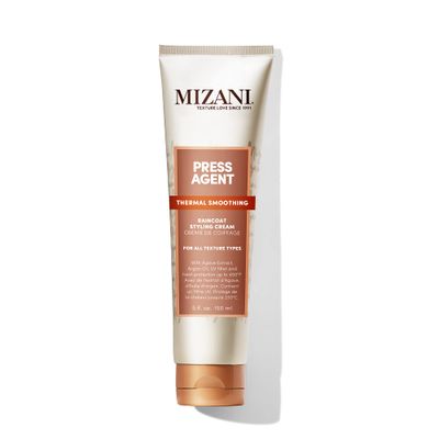 MIZANI Press Agent Raincoat Styling Cream - Moisturizes &amp; Protects Hair from Heat Styling &amp; Blowouts, For Dry &amp; Frizzy Hair, With Argan Oil
