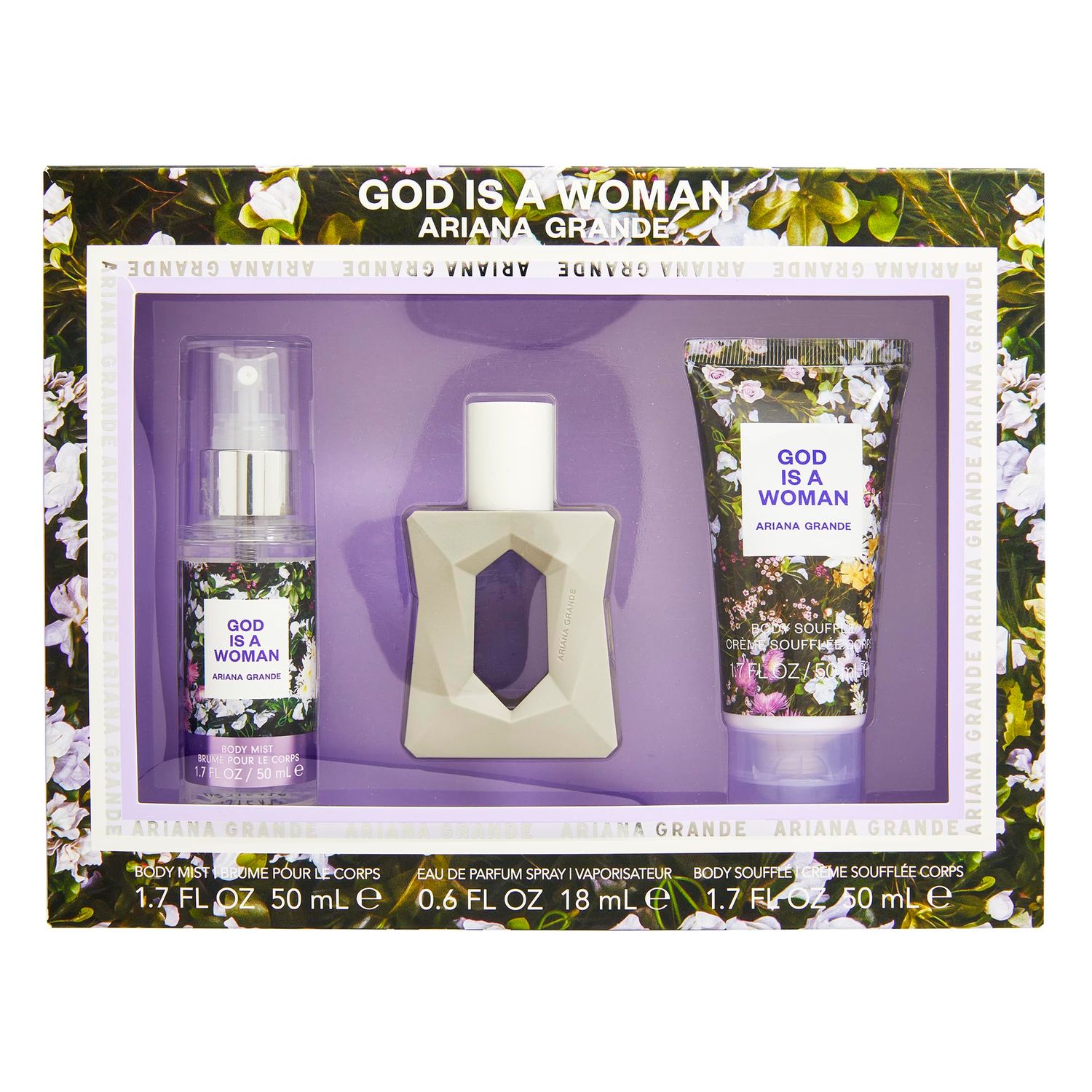 Ariana Grande God Is A Woman Gift Set - Includes Eau de Parfum, Body Lotion, Body Mist