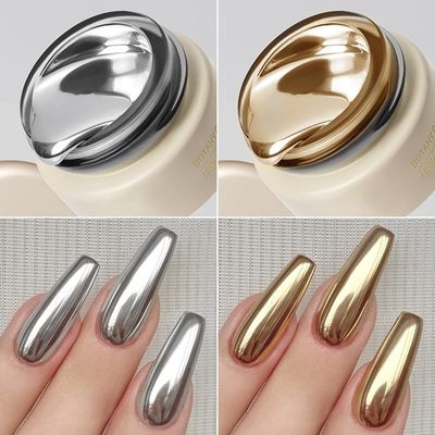 NAILKISS 8ml Sliver Metallic Painting Gel (Sliver Gold)