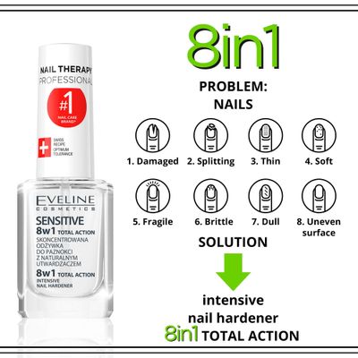 Total Action 8 in 1 Intensive Nail Treatment and Conditioner Sensitive