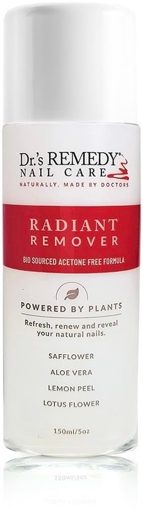 Dr.s Remedy Organic Nail Polish Remover - Natural and Plant-Based Strengthener for Nails and Cuticles Nontoxic Moisturizing and Hydrating Non-irritating