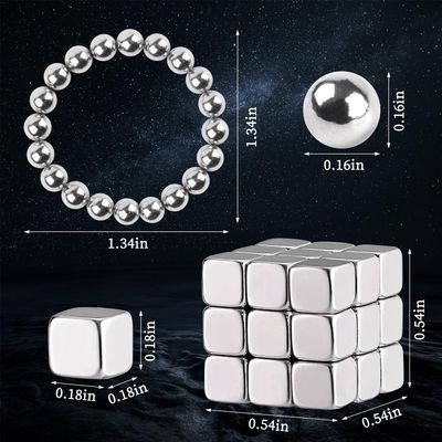 heemeei 47Pcs Cat Eye Magnet for Nails, Square and Beads Nail Magnets for Nail Art, Cat Eye Magnet for Nails, Strong Nail Magnet Set, Nail Magnet Tool for 3D Cat Eye Gel Polish, Home Salon DIY, Studio
