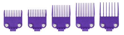 Andis 560997 OG Master Dual Magnet Attachment Clipper Guard Set, 5-Pack, Purple