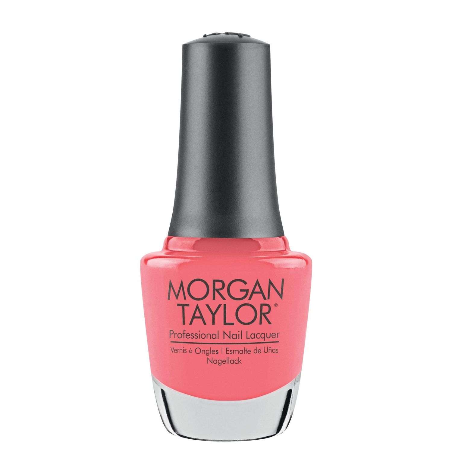 Morgan Taylor Nail Lacquer (Manga-round With Me) Orange Professional Lacquer, Vibrant, Chip-Resistant, Fast-Drying, Long-Lasting, High-Shine, Perfect for Manicures &amp; Pedicure, 0.5 ounce.