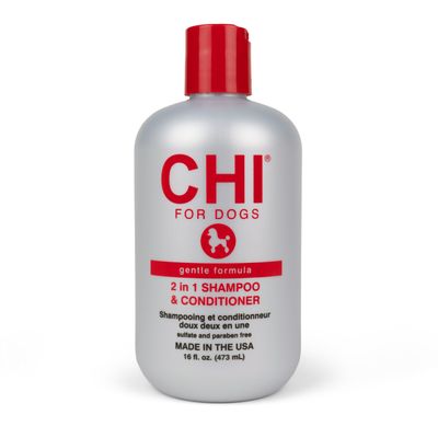 CHI for Dogs Gentle 2-in-1 Shampoo and Conditioner for Dogs, (16 Fl oz) Size