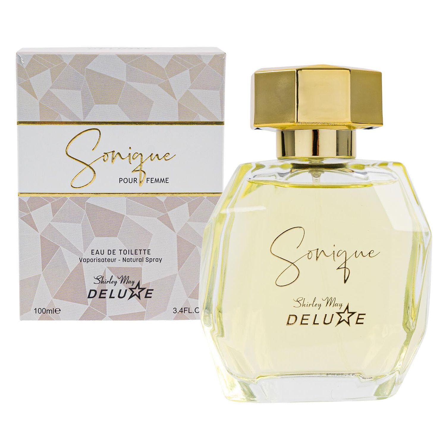 Sonique Pour Femme Amber Floral fragrance for Women (SMD) Eau de Toilette 3.4 Fl Oz.