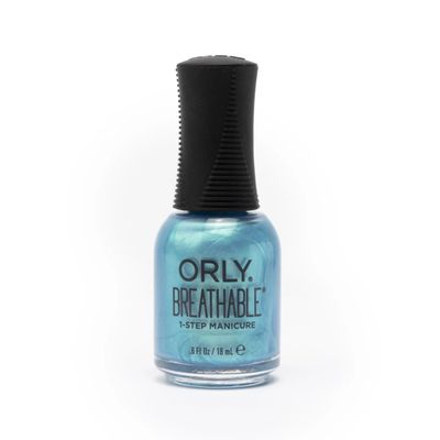 Orly Melting Point Turquoise Vlue Shimmer Nail Polish | Long-Wearing, Full Coverage Formula with Gripper Cap | Vegan &amp; Cruelty-Free (Having A Smeltdown)