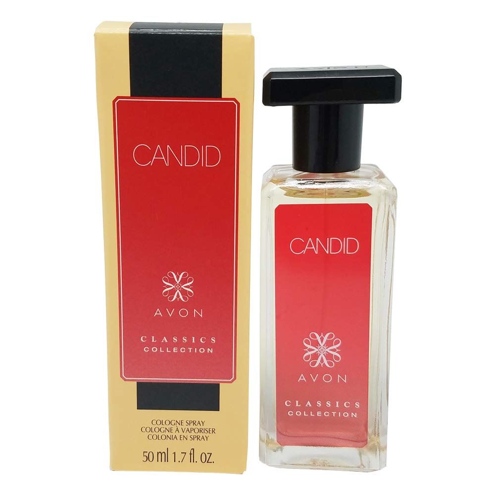 AVON Candid Cologne Spray Classics Collection Amber Floral 1.7 oz Spray | Tropical Flowers &amp; Exotic Woods Cologne for Men