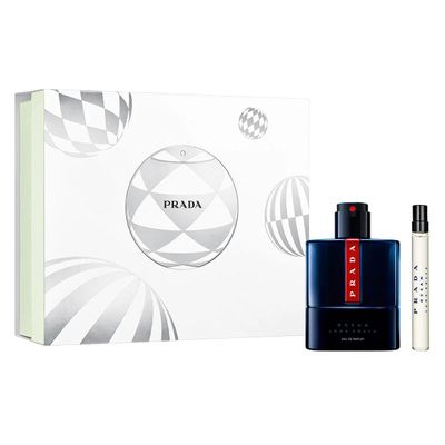 Prada Luna Rossa Ocean 2-Piece Gift Set for Men, (3.4 Oz Eau De Parfum Spray 0.33 Oz Eau De Parfum Travel Spray)