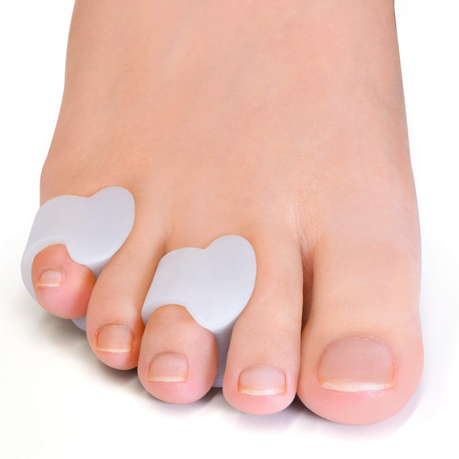 Welnove Gel Toe Separator, Pinky Toe Spacers, Little Toe Cushions for Preventing Rubbing &amp; Relieve Pressure (Pack of 12)