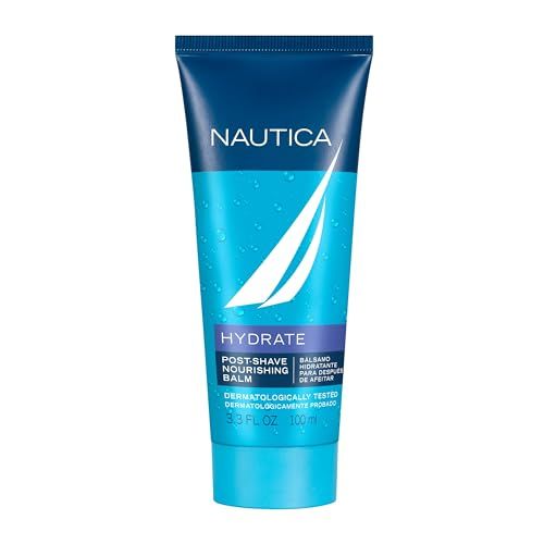 Nautica Grooming Aftershave Balm 3.3 fl oz (Pack of 1), Notes of Grapefruit, Lavender, and Wood, Mens Fragrance, Long Lasting, Everyday Fragrance, Travel Size