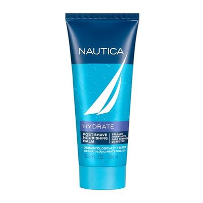 Nautica Grooming Aftershave Balm 3.3 fl oz (Pack of 1), Notes of Grapefruit, Lavender, and Wood, Mens Fragrance, Long Lasting, Everyday Fragrance, Travel Size