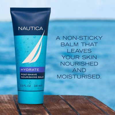 Nautica Grooming Aftershave Balm 3.3 fl oz (Pack of 1), Notes of Grapefruit, Lavender, and Wood, Mens Fragrance, Long Lasting, Everyday Fragrance, Travel Size