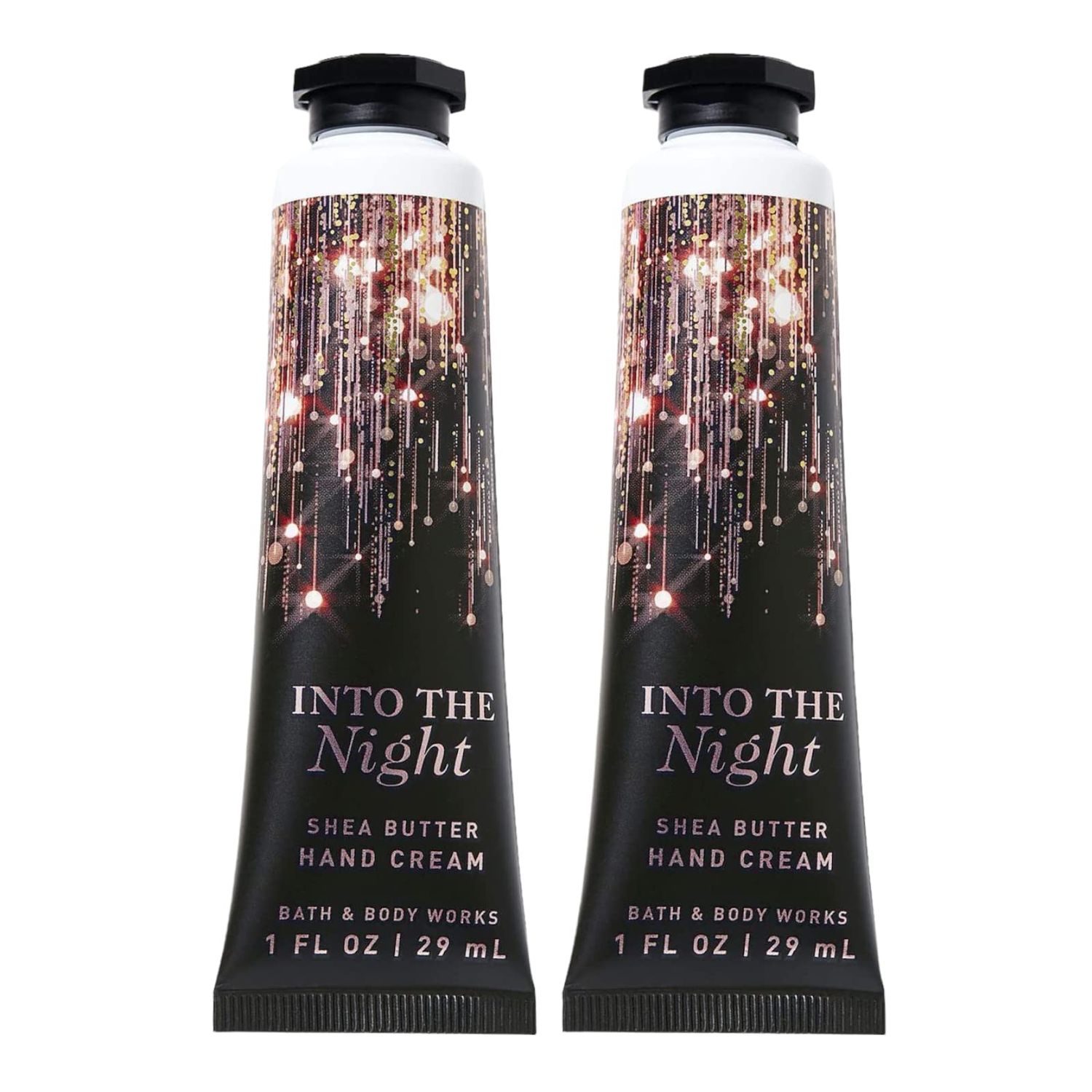 Bath &amp; Body Works Into The Night Hyaluronic Acid Hydrating Hand and Body Cream 1.0 Fluid Ounce, 2-Pack (Into The Night)