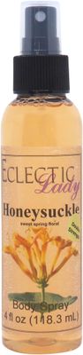 Eclectic Lady Honeysuckle Body Spray, Double Strength, 4 ounces, Body Mist for Women with Clean, Light &amp; Gentle Fragrance, Cologne with Soft, Subtle Aroma For Daily Use
