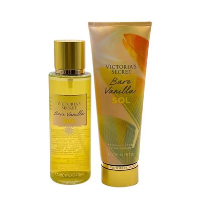 Victorias Secret BARE VANILLA SOL Fragrance Mist &amp; Lotion 2-piece bundle for Women