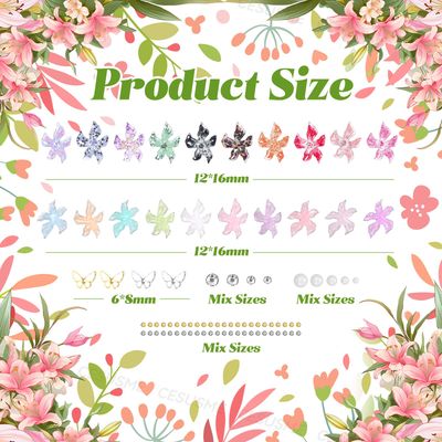 3D Nail Soft Flower Charms for Nail Art, Color Hibiscus Floral Nail Rhinestones Charms, Gradient Soft Lily Flower Nail Gems Jewelry, Acrylic Hawaii Nail Design for Women DIY Accessories