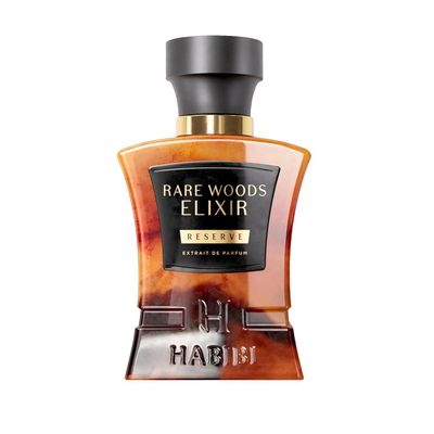 H HABIBI Rare Wood Elixir Extrait De Parfum - 2.5oz Deluxe Parfum for Men and Women - Long Lasting Unisex Womens Perfume with Cardamom, Tea - All Day Evening Women and Men Cologne