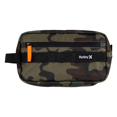 Hurley Small Items Toiletry Dopp Kit, Green Camo, O/S