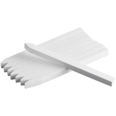 18 Pcs Nail File Pumice Stone Cuticle Pusher Nail Art Pedicure &amp; Manicure Tools (White)