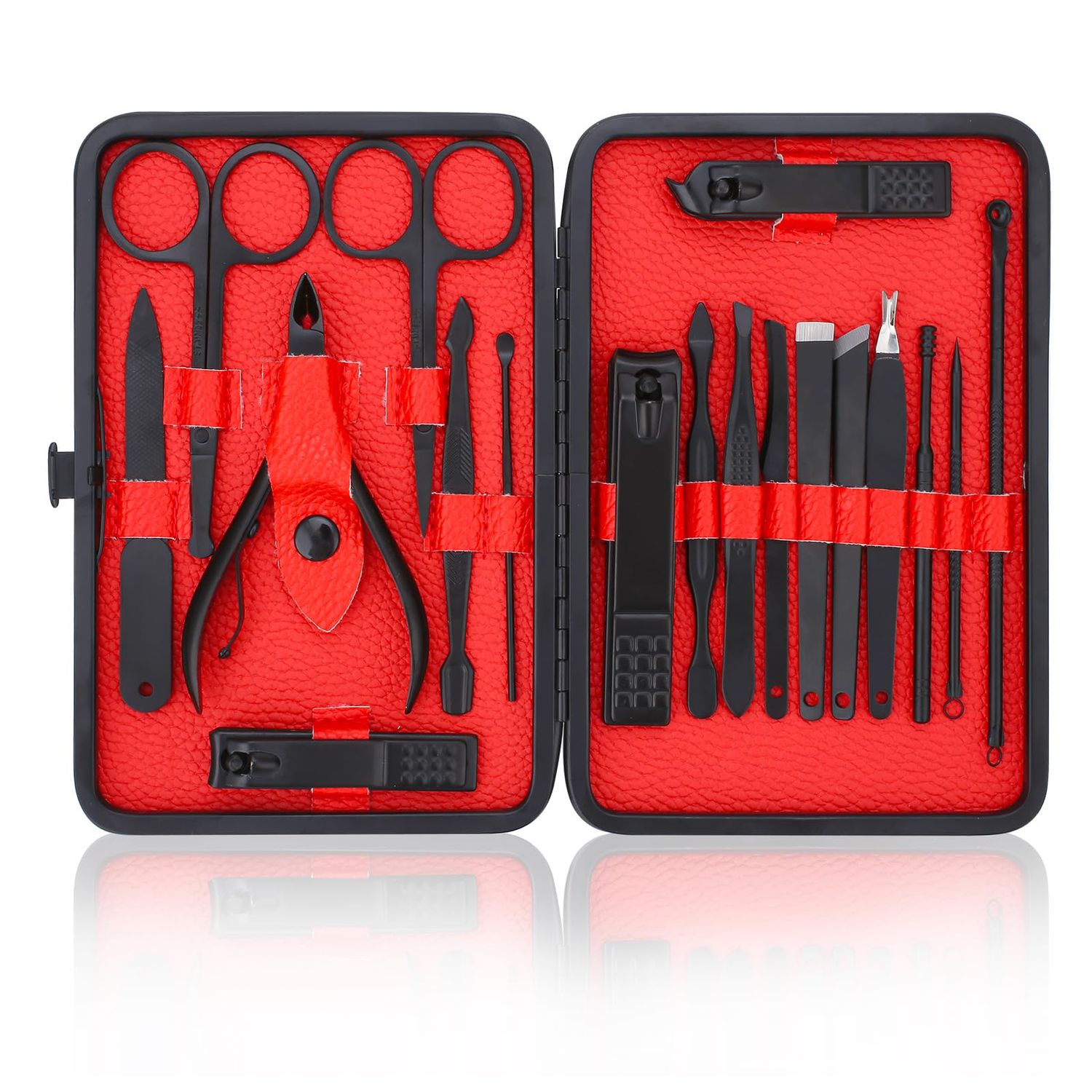 Manicure Set-Stainless Steel Nail Care Set-Professional Ingrown Toenail Clipper Grooming Tool-Pedicure Kit &amp; Toe Nail Cutter-Thick Nail Scissors Toiletries with Cuticle Trimmer