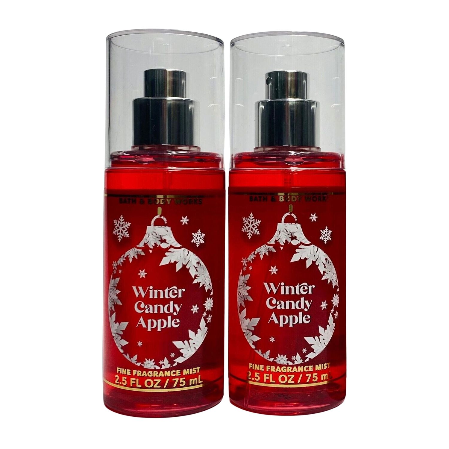 Bath &amp; Body Works Travel Size Fragrance Mist, 2.5oz Each, Pack of 2 (Winter Candy Apple)