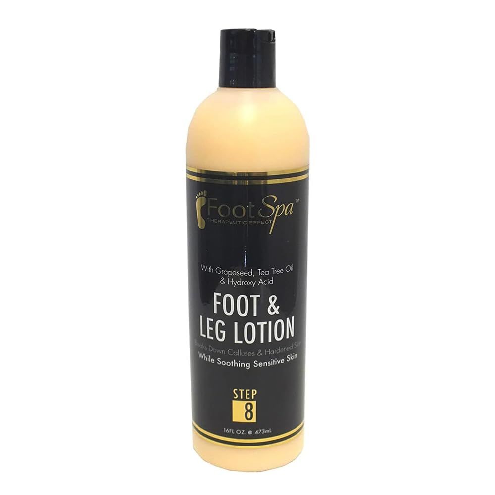 Foot SPA - Healing Therapy Massage Lotion, 16 Oz - with Peppermint and Eucalyptus - Professional Pedicure, Body and Hot Oil Manicure, Infused with Natural Oils and Vitamins