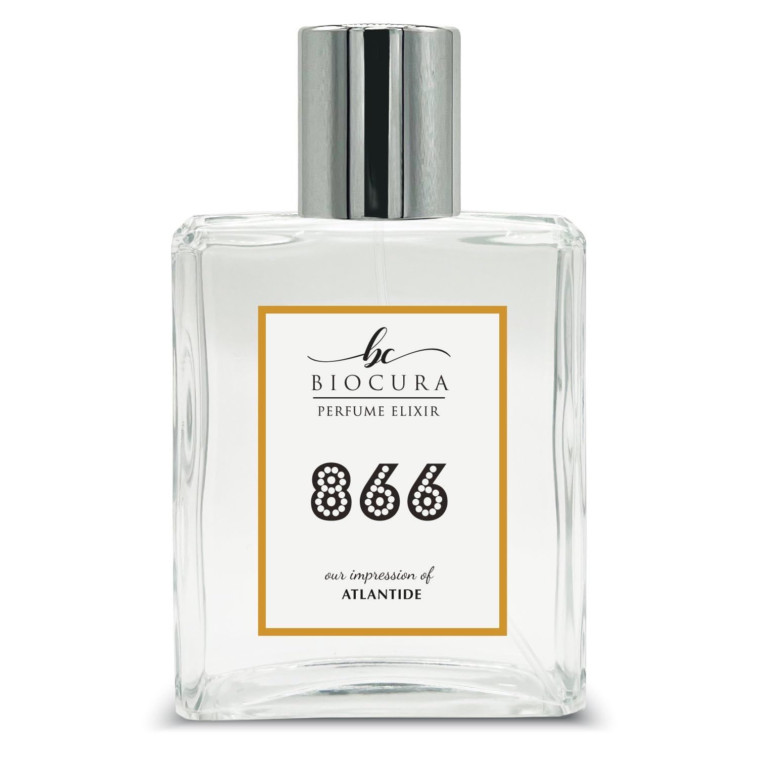 BIOCURA BC Perfume 866 Inspired by Atlantide For Women &amp; Men Fragrance Dupes Eau de Parfum Bottle 3.4 Fl Oz/100ml