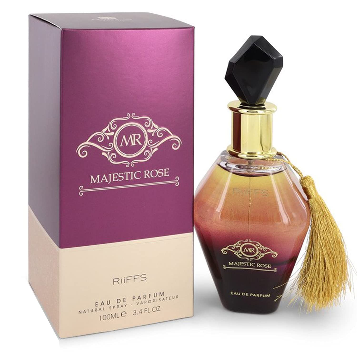 META-BOSEM Majestic, Oud Eau De Parfum Natural Spray for Women | Warm &amp; Spicy Oriental Fragrance | Long Lasting Concentrated Luxury Perfume | Fresh &amp; Vanilla Notes, 3.4 Fluid Ounce/100 Ml