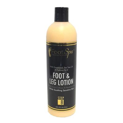 Foot SPA - Healing Therapy Massage Lotion, 16 Oz - with Peppermint and Eucalyptus - Professional Pedicure, Body and Hot Oil Manicure, Infused with Natural Oils and Vitamins
