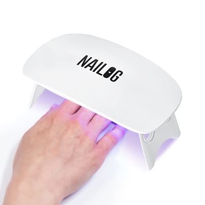 NAILOG Mini 6W UV LED Lamp - Portable Nail Dryer With USB Cable for Gel Polish Manicure - Handheld Light for Curing