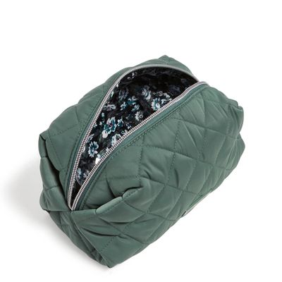 Vera Bradley Womens Performance Twill Medium Cosmetic Makeup Organizer Bag, Olive Leaf, One Size