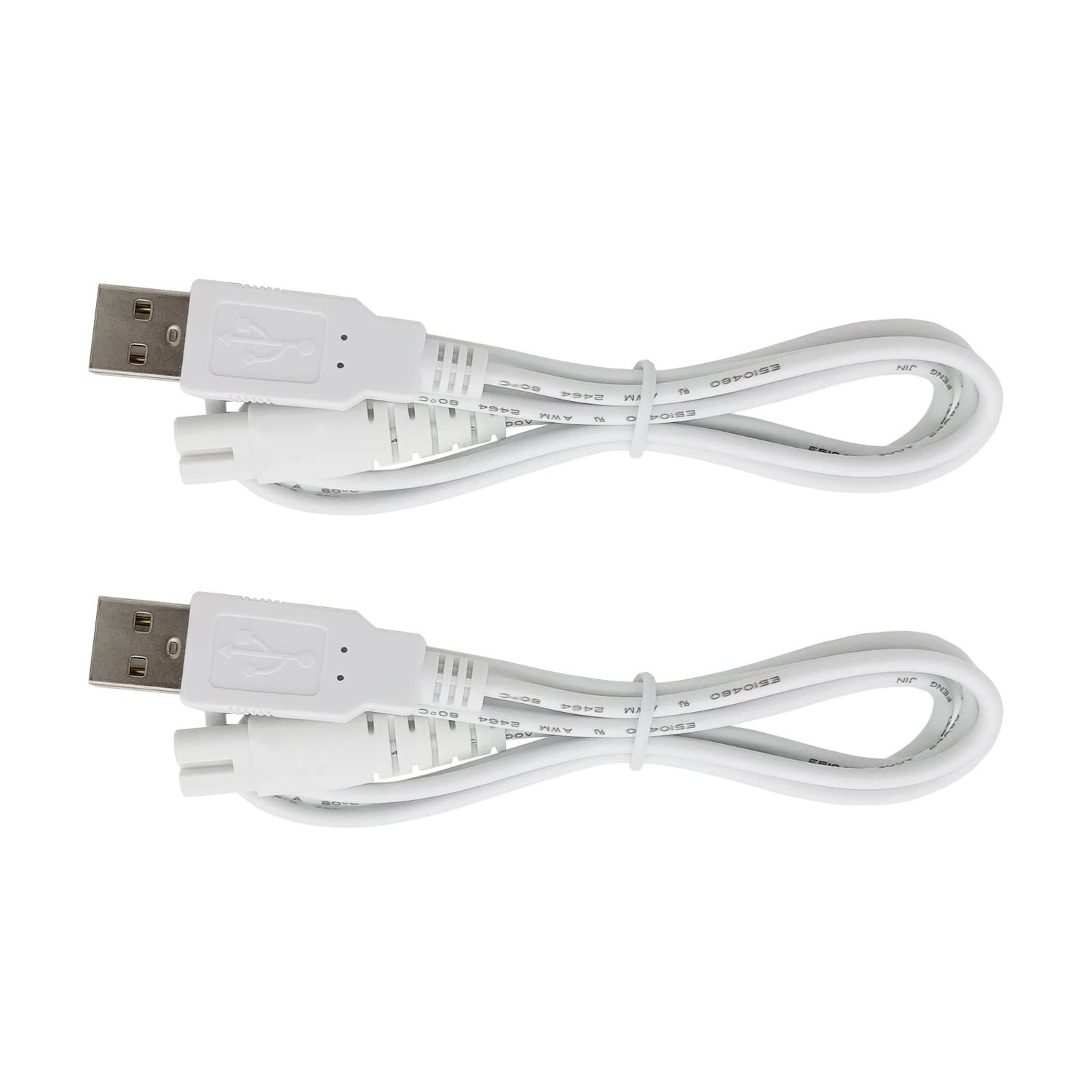 Charger Cable Replacement for Pritech Electric Feet Callus Remover Foot Pedicure, USB Power Cord 4 ft (2-Pack)