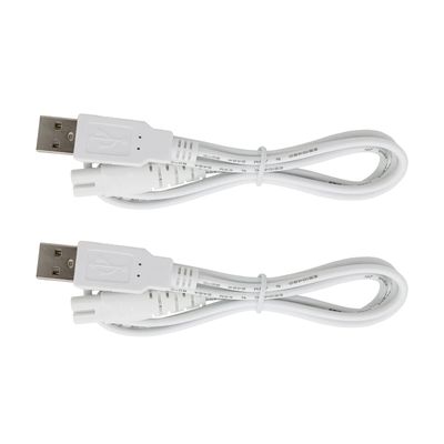 Charger Cable Replacement for Pritech Electric Feet Callus Remover Foot Pedicure, USB Power Cord 4 ft (2-Pack)