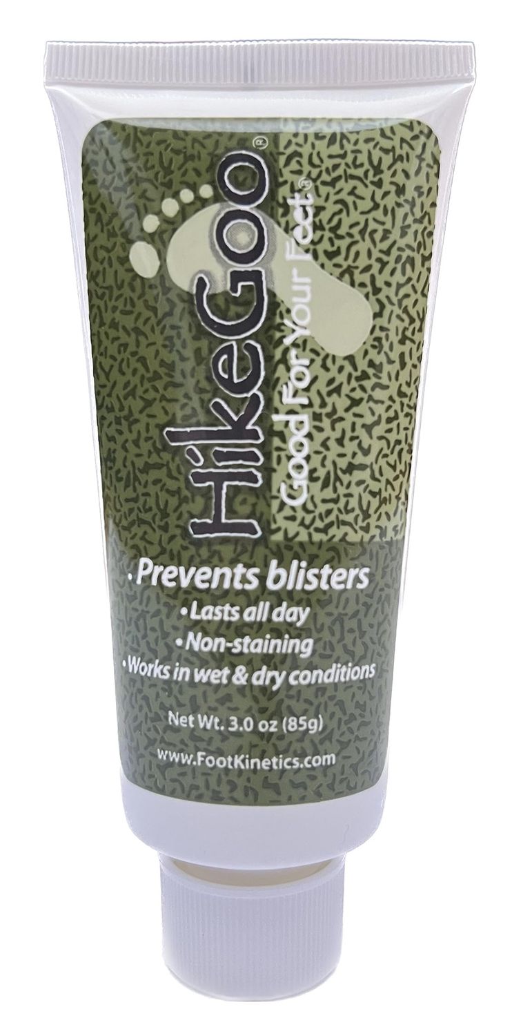 Foot Kinetics HikeGoo Blister Prevention Cream for Hiking and Backpacking - 3 oz - Long-Lasting, Sweat-Resistant Cream - Prevents Chafing, Hot Spots, and Blisters on Feet