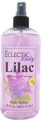 Eclectic Lady Lilac Body Spray, Double Strength, 16 ounces, Body Mist for Women with Clean, Light &amp; Gentle Fragrance, Cologne with Soft, Subtle Aroma For Daily Use