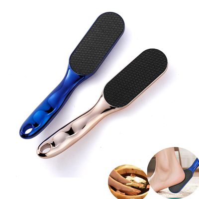 2Pcs Nano Glass Foot File,Nano-Glass Foot File,Foot Scraper for Callus Removal,Veinsgrain Foot Files (GoldBlue)