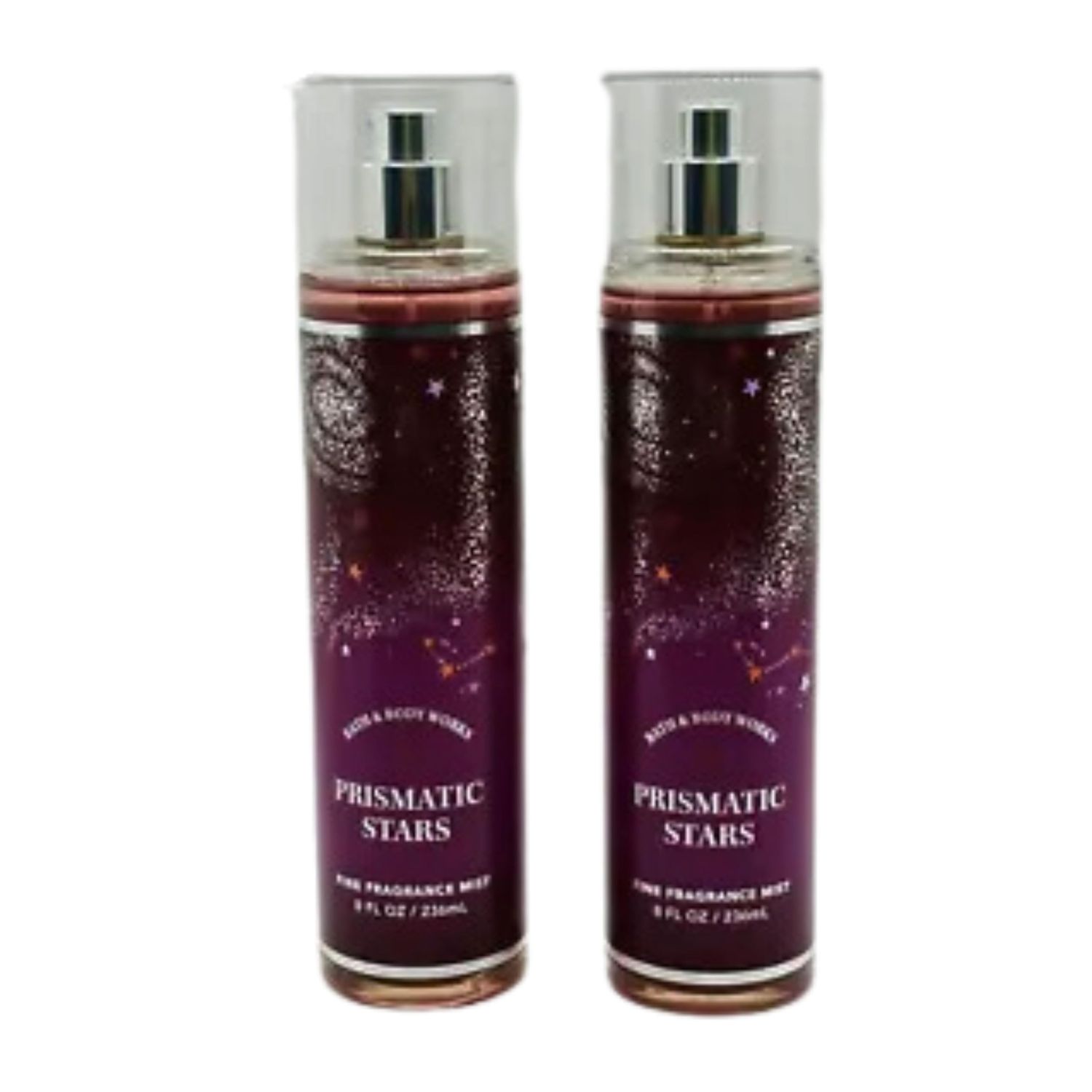 Bath &amp; Body Works Fine Fragrance Mists, Set of 2, 8oz Each Bottle (Prismatic Stars)