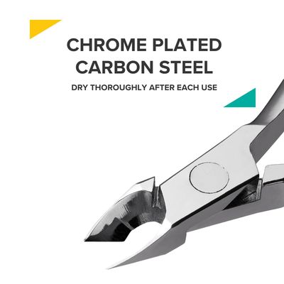 Rui Smiths Carbon Steel Cuticle Nippers - Professional Carbon Steel French Handle - 6mm Jaw, Single Spring