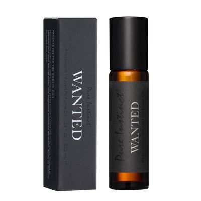 Pure Instinct WANTED The Original Pheromone Infused Essential Oil Perfume Cologne - Mens Collection - TSA Ready (Roll On Bottle 0.34 Fl. Oz./10.2mL)