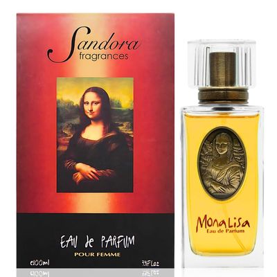 Sandora Fragrances Womens Perfume - Long Lasting Floral &amp; Fruity Scent with Damask, Jasmine, Rose, Pear, Melon &amp; Ylang-Ylang - Feminine &amp; Elegant Eau de Parfum - Monalisa 3.4 fl oz / 100ml