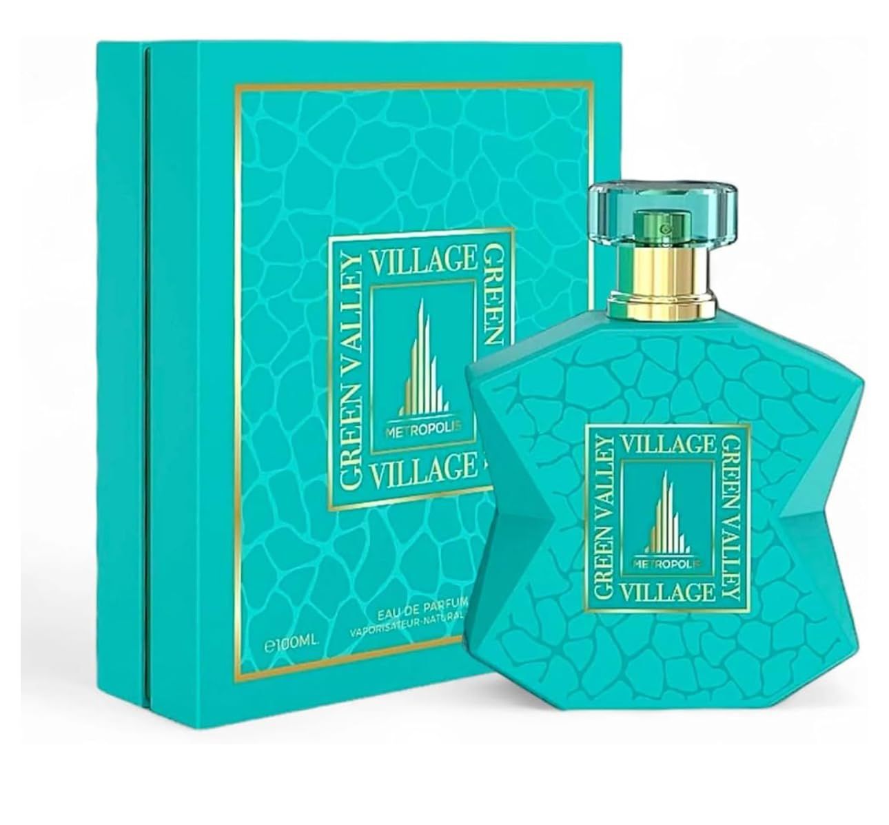 Green Valley Village Metropolis Eau de Parfum, 3.4 fl oz, Turquoise
