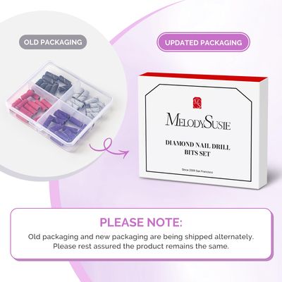 MelodySusie Nail Drill Bits, 10Pcs Diamond Sanding Bit Set with 40pcs Small Sanding Bands (120180240 Grits) with 3.1mm Mandrel Bit, Nail Gel Polish Remover Tool for Acrylic Nails Manicure Nail Prep